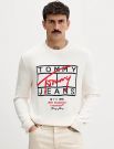 Maglia manica lunga casual Tommy Jeans - bianco