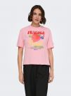 T-shirt manica corta Only - rose