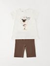 Completo maglia e pantalone corto I Do - marrone