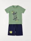 Completo maglia e pantalone corto I Do - verde salvia