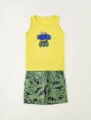 Completo canotta e pantalone corto I Do - giallo