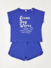 Completo maglia e pantalone corto I Do - blue