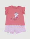 Completo maglia e pantalone corto Chicco - rosa