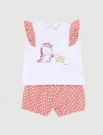Completo maglia e pantalone corto Chicco - rosa