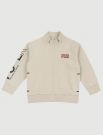 Maglia in felpa aperta Chicco - naturale