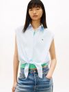 Camicia manica corta Tommy Jeans - cielo panna