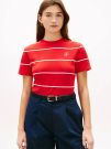 T-shirt manica corta Tommy Hilfiger - rosso bianco