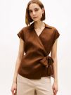 Camicia manica corta Tommy Hilfiger - brown