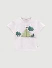 T-shirt manica corta sportiva Melby - bianco