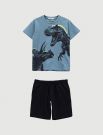 Completo maglia e pantalone corto Melby - avio