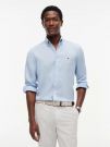 Camicia manica lunga lino Tommy Hilfiger - azzurro chiaro