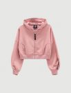 Felpa sportiva aperta Uncoventional - rose