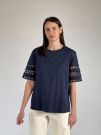 T-shirt manica corta Emme - blu navy