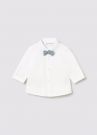 Camicia manica lunga Newborn - bianco
