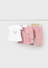 Completo 3 pezzi Newborn - rosa