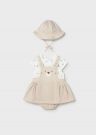 Completo 2 pezzi Newborn - grano