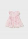 Abito manica corta elegante Newborn - rosa