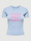 T-shirt manica corta Only - azzurro