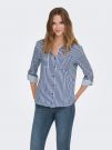 Camicia manica lunga giovane Only - blu bianco