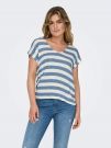 T-shirt manica corta Only - bianco jeans
