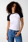 T-shirt manica corta Guess Jeans - bianco