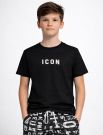 T-shirt manica corta Icon - nero