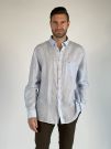 Camicia manica lunga lino Fynch-hatton - azzurro