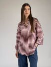 Camicia manica lunga giovane Artigli - panna bordeaux