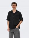 Camicia manica corta casual Only & Sons - nero