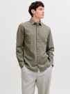 Camicia manica lunga lino Jack & Jones - dusty olive
