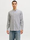 Camicia manica lunga lino Jack & Jones - vetiver