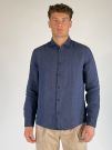 Camicia manica lunga lino Seinse - blu navy