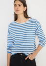Maglia a maniche lunghe girocollo. ve... - blu