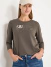 T-shirt manica corta Cecil - taupe