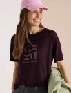 T-shirt manica corta Cecil - burgundy