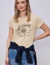 T-shirt manica corta Street One - uovo