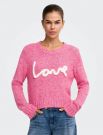 Pullover manica lunga Only - fuxia