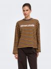 Maglia manica lunga Only - marrone arancione