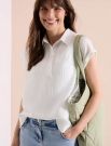 T-shirt manica corta Cecil - bianco