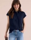 T-shirt manica corta Cecil - blu