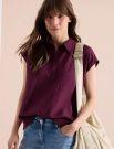 T-shirt manica corta Cecil - bordeaux