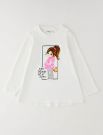 T-shirt manica lunga I Do - bianco