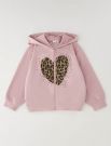 Maglia in felpa aperta I Do - rosa