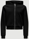 Maglia in felpa aperta Only - black