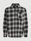 Camicia manica lunga flanella Jack & Jones - asfalto