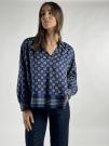 Camicia manica lunga Iblues - blu giallo