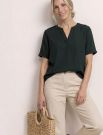 Camicia manica corta Street One - verde scuro