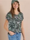 T-shirt manica corta Cecil - verde scuro