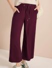Pantalone a palazzoita elasticizzata ... - bordeaux