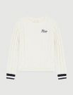 Pullover manica lunga Guess - crema
